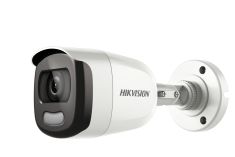Hikvision Analóg HD, Csőkamera, 2 MP, Fix objektív, 3.6mm, ColorVu, 4 in 1, 20m Fehér LED
