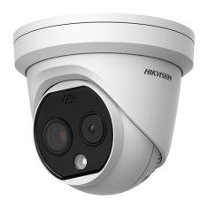 Hikvision Hőkamera, Bispektrális turret, 256x192, 7 mm , Fény és hangriasztás, 12 um
