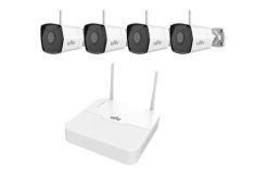 Uniview WiFi szett - 4 csatornás NVR, 4db 2MP Wifi-s cső kamera