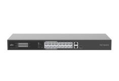 Uniview Uniview 16 portos, 2 Uplinkes (Combo port) PoE switch, 30W/port, max kapacitás 225W