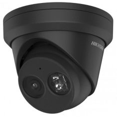 Hikvision IP, Turret kamera, 6 MP, Fix objektív, 2.8mm, EXIR 30m, Fekete, IR, Beépített mikrofon,