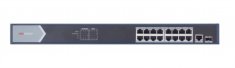 Hikvision Gigabit POE Switch, 225W, 16+2port