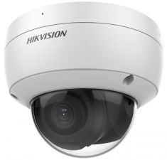 Hikvision IP, Dómkamera, 6 MP, Fix objektív, 4mm, EXIR 30m, IR, Hang/riasztás I/O, Beépített mikrofon,