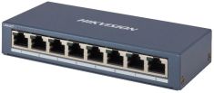 Hikvision Gigabit Switch, 8 port, fém házas