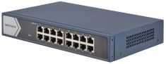 Hikvision Gigabit Switch, 16 port, fém házas