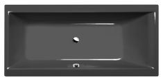 POLYSAN CLEO kád, 160x75x48cm, szürke 
