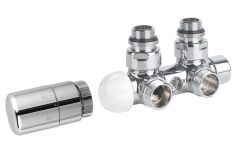 Twin csatlakozó készlet radiátorhoz, króm CP3010 Sapho