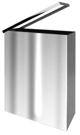 BEMETA HOTEL Fali vagy álló szemetes, 370x460x165mm, 25l, polírozott (125115041)