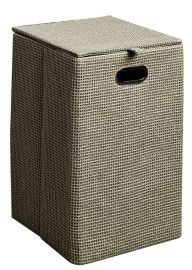 AQUALINE Szennyestartó kosár 35x35x58 cm, barna, LA3829