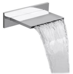 Sapho AVIS fali nyitott kádtöltő, szélesség 24x6 cm, kaszkád, króm AVI004