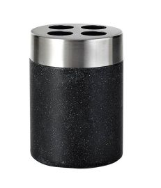 Ridder STONE Black fogkefetartó, kőhatású, fekete/inox 22010210