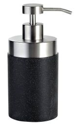 Ridder STONE Black szappanadagoló, kőhatású, fekete/inox 22010510