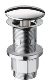 Sapho Nem zárható mosdó leeresztő túlfolyóval és túlfolyó nélkül, kerek, ABS/króm WF43451
