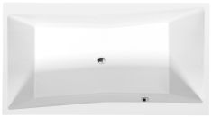 Polysan QUEST kétszemélyes kád, egyenes, 180x100x49, fehér 78511