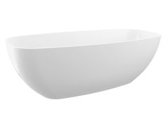 Polysan IPANEMA szabadon álló kád, öntött márvány, 170x70x54 cm fehér 69911