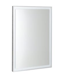 Sapho LUMINAR fürdőszoba tükör LED világítással, aluminium kerettel, 60x80cm, króm NL557
