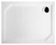 Gelco SARA öntött márvány zuhanytálca, 100x80x4 cm, szögletes GS10080