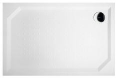 Gelco SARA öntött márvány zuhanytálca, 120x80x4 cm, szögletes GS12080