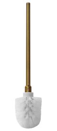 BEMETA RETRO WC kefetartó, fehér kefével, 110x360x145mm, bronz (144113017)