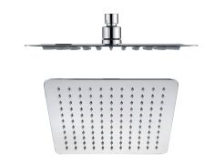 SLIM fejzuhany, szögletes 25x25 cm, inox MS564 Sapho