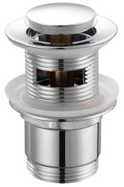 AQUALINE KLIKLAK 1"1/4 kis dugóval, króm, mosdó lefolyó vastagság 25-45 mm TF8001