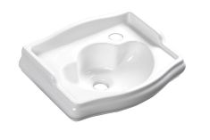 Kerasan RETRO mosdó, 41x32 cm, csaplyuk jobbra, túlfolyó nélkül 103301DX