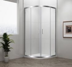 EASY LINE íves zuhanykabin 80x80 cm, transzparent üveg EL2515 Sapho