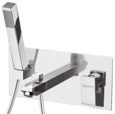 LATUS falba építhető kád csaptelep komplett zuhannyal, króm 1102-09 Sapho