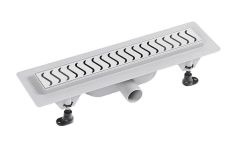 SCENE műanyag padlóösszefolyó, inox rosttal, L=520mm 72835 Sapho