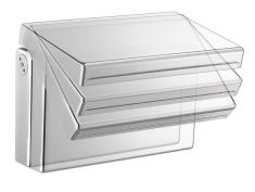 Kádperemre szerelhető kádtöltő, billenthető, állítható, szélesség 15.3 cm, kaszkád, króm 5109 Sapho