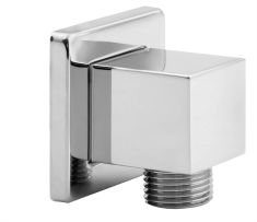 Szögletes fali csatlakozó zuhanyhoz, 6x6 cm, króm 1205-02 Sapho