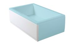 POLYSAN DEEP PLAIN előlap, balos, 120x36cm