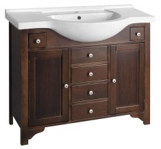 Sapho GALANTA ORCHIDEA mosdótartó szekrény 99,5x82x33cm, tömör fa, 1698