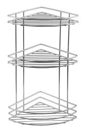 AQUALINE CHROM LINE Tripla sarokpolc, króm, 37015