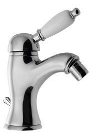 KIRKÉ bidécsaptelep, automata leeresztővel, fehér kerámia karral, króm