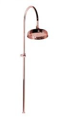 REITANO ANTEA zuhanyoszlop csaptelep nélkül, fejzuhannyal, rózsaarany