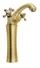 Reitano ANTEA mosdó csaptelep lefolyóval, magasított, 24.5 cm, bronz 3176L
