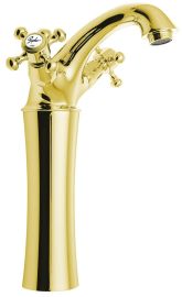 REITANO ANTEA magasított mosdócsaptelep automata leersztővel, 245mm, arany