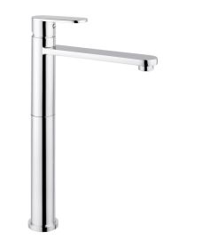 DANDY magasított mosdócsaptelep, hosszított kifolyóval, leeresztő nélkül, m: 340mm, króm