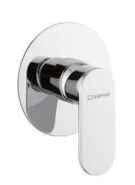 DANDY Falbasüllyesztett zuhanycsaptelep, 1-irányú váltóval, króm