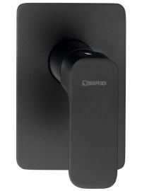 Sapho SPY zuhany csaptelep, falsík alatti, zuhanyszett nélkül, matt fekete, PY41/15