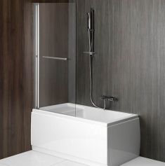 POLYSAN RIONI kádparaván, 710mm, polírozott alumínium keret