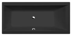 POLYSAN CLEO kád, 160x75x48cm, matt fekete