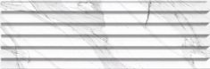 AQUALINE CARRARA Relieve Stripe Blanco Brillo G 20x60 (dob.=1,20 m2)