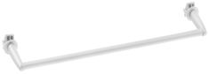 AQUALINE törölközőtartó, egyenes radiátorhoz, 50 cm, fehér IDR-50
