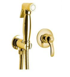 KIRKÉ falba süllyesztett csaptelep, bidézuhannyal, gégecsővel, arany