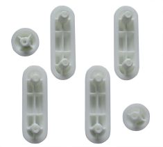 tartalék műanyag ütköző MDF/fa WC ülőkéhez