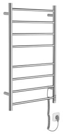 REDONDO elektromos törölközőszárító radiátor, időzítővel, 500x900mm, 75W, inox