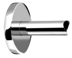 Adapter közvetlen kábel bekötéshez, kerek profilhoz, króm