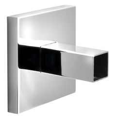 Adapter közvetlen kábel bekötéshez, szögletes profilhoz, króm